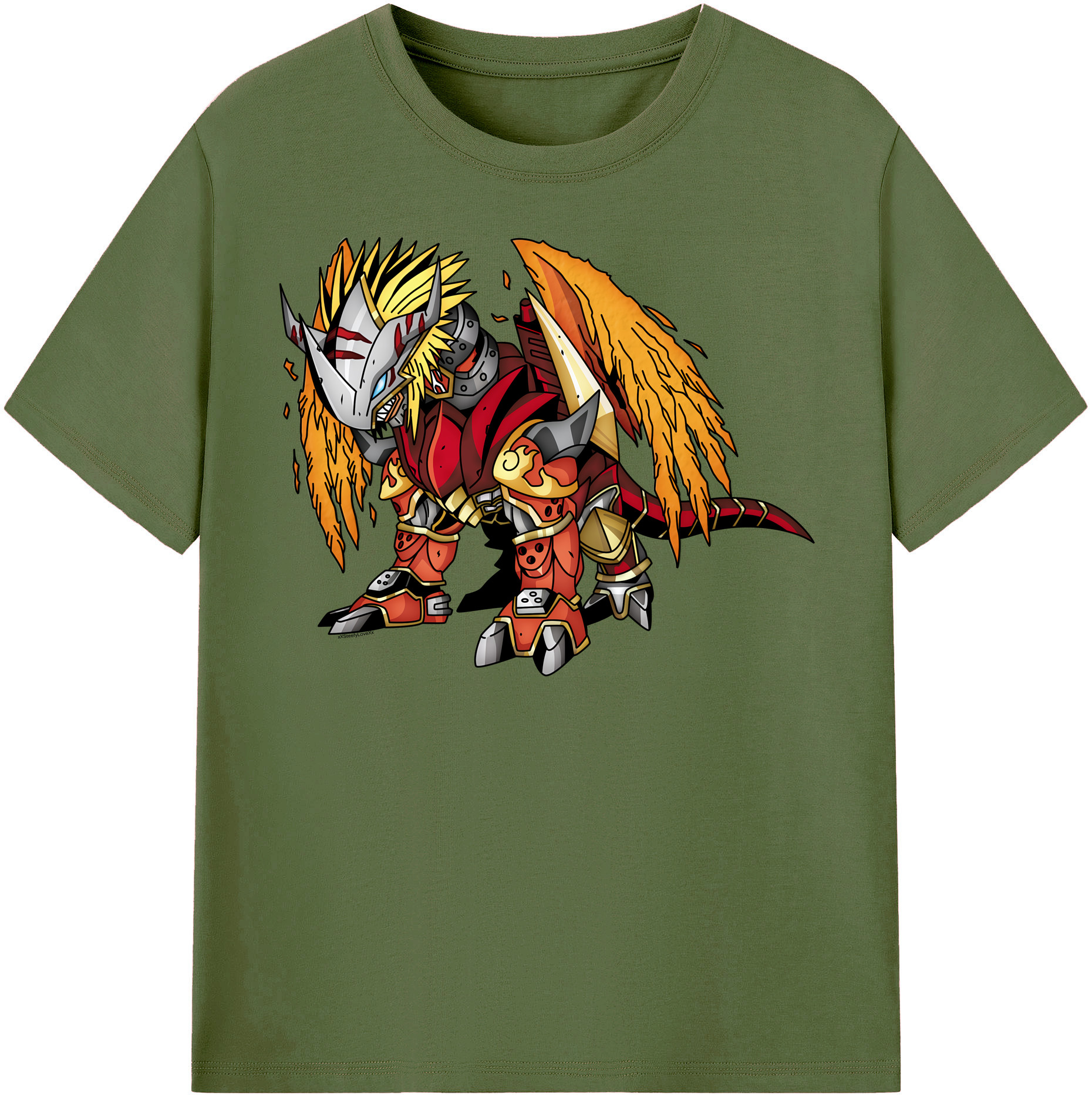 （画像用） Digimon デジタルモンスター/デジモン 綿100％半袖Tシャツ（フロントプリント）